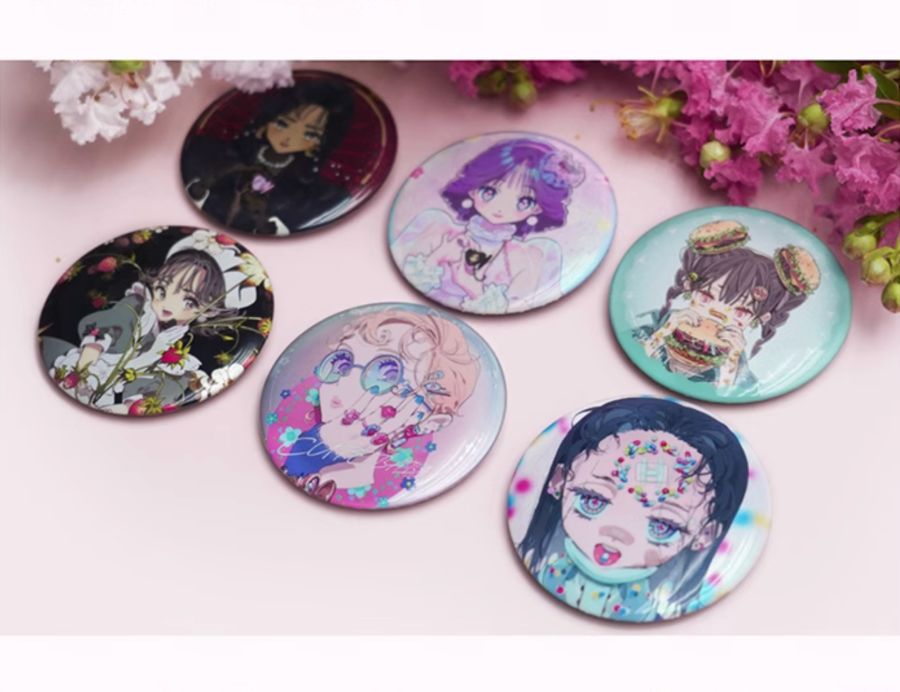 [Pre-order] VIVINOS "Candy Hearts" & "TRIGGER POP" series : Round Badge