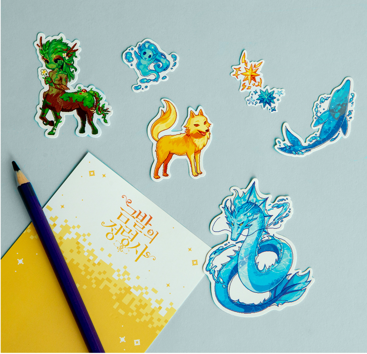 The Golden-Haired Summoner Removable Stickers Set