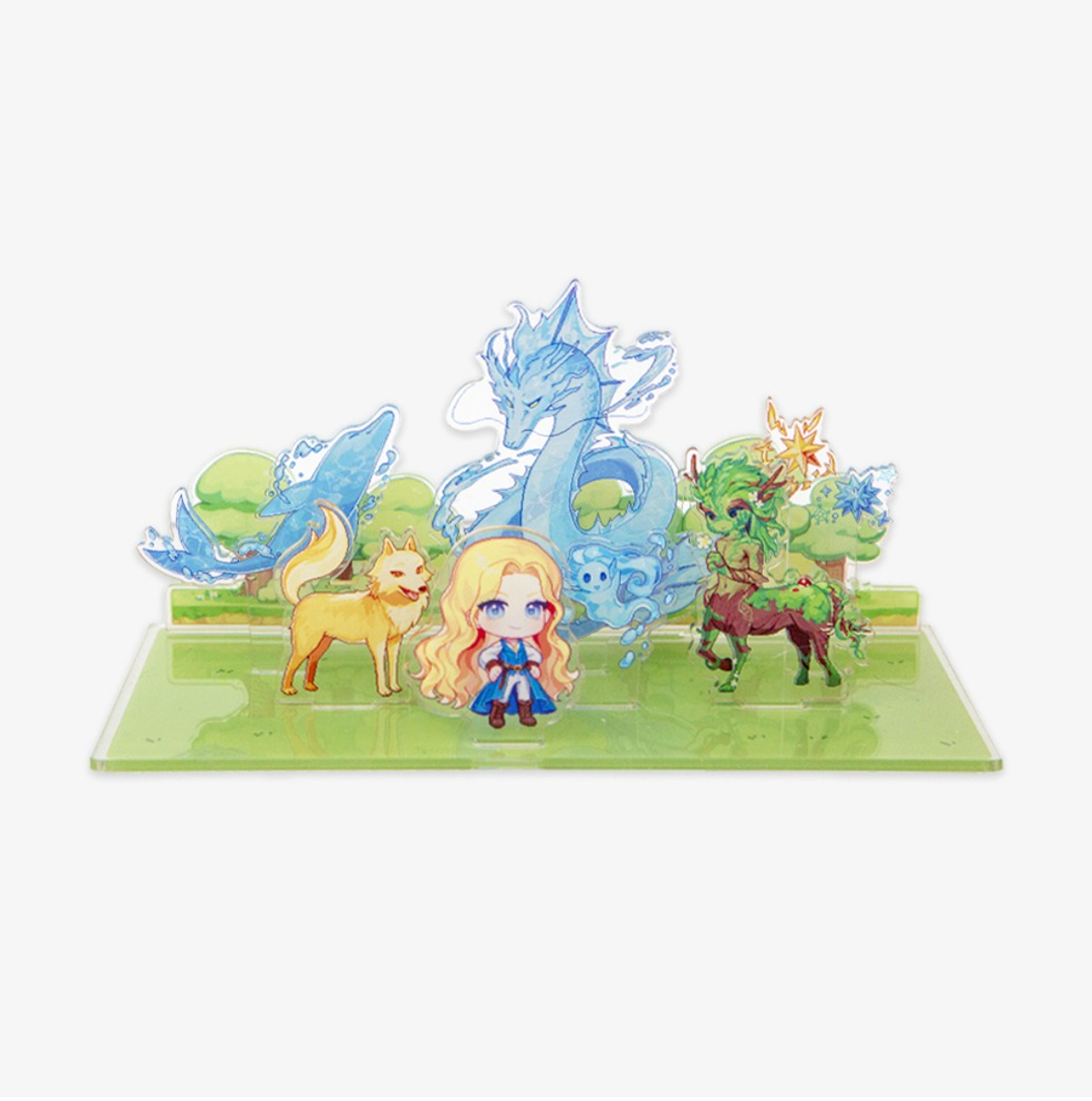 The Golden-Haired Summoner Acrylic Diorama