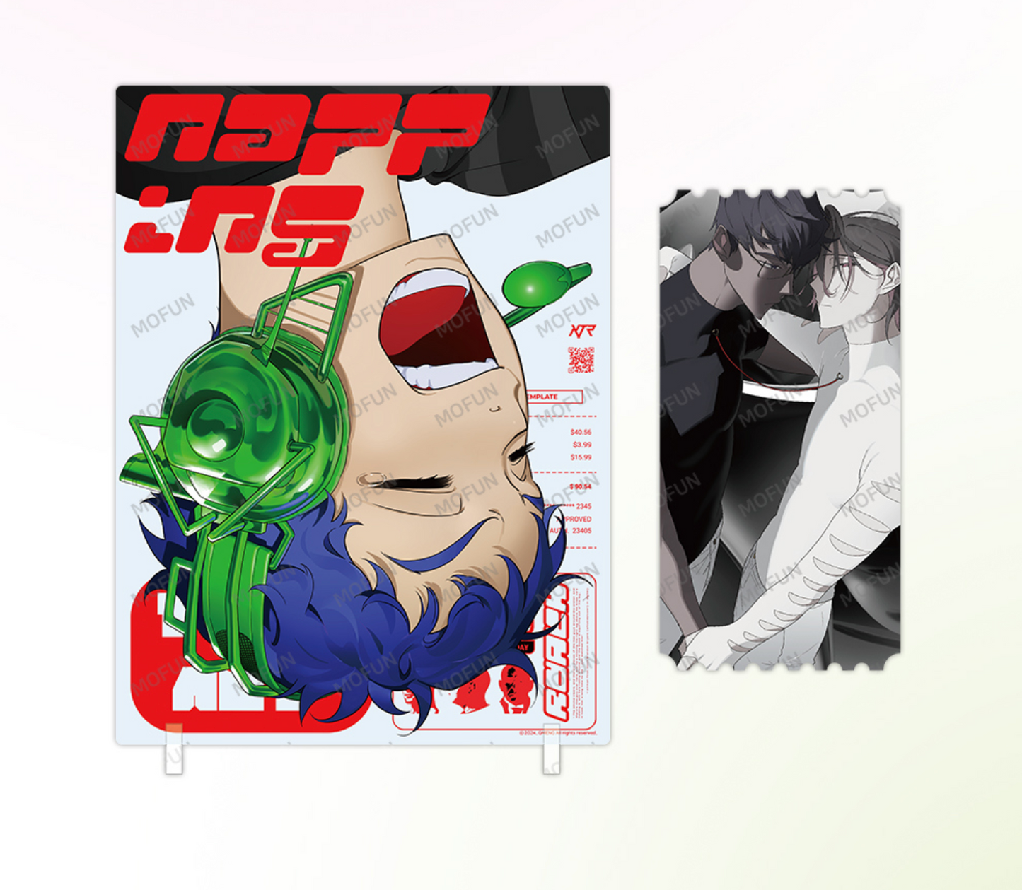 Mofun × 4 Artists : QMENG Acrylic Plate, Ticket Set