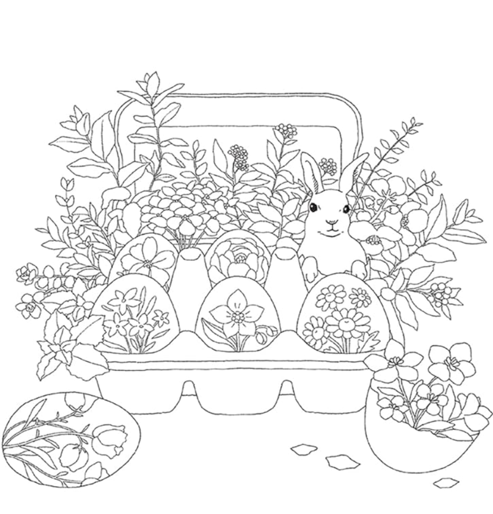 Flowers and Animals' Travel Time Coloring Book(Japanese) by Hamano Fumi