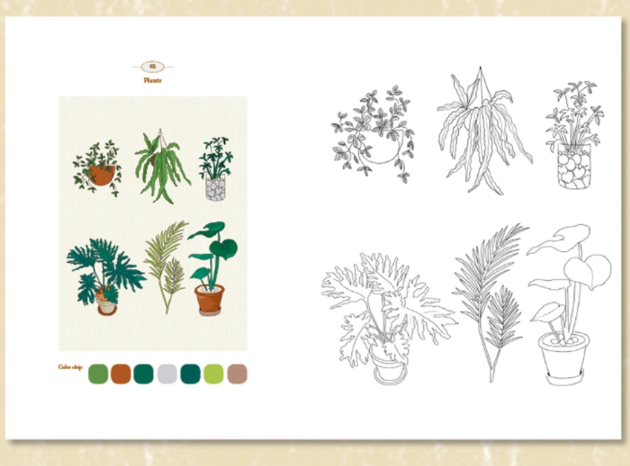 Si Hyun's picturesque day Coloring Book by Si Hyun