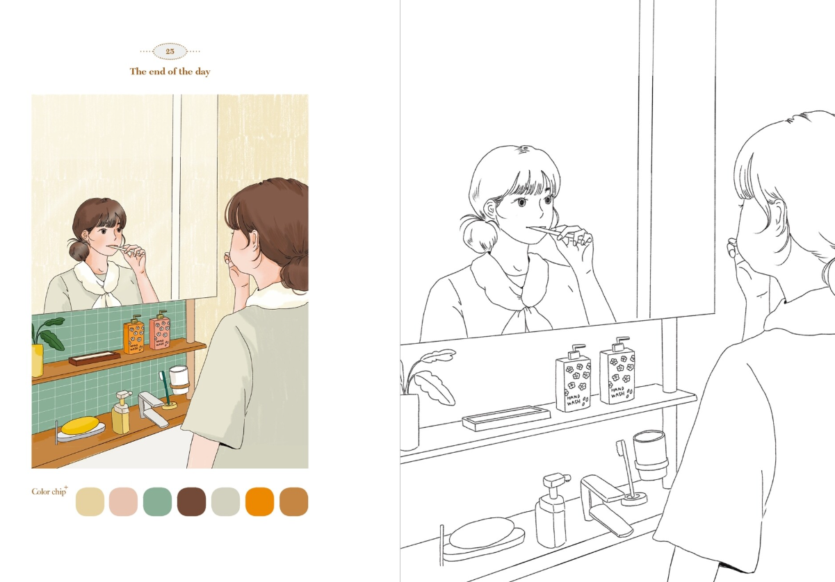 Si Hyun's picturesque day Coloring Book by Si Hyun