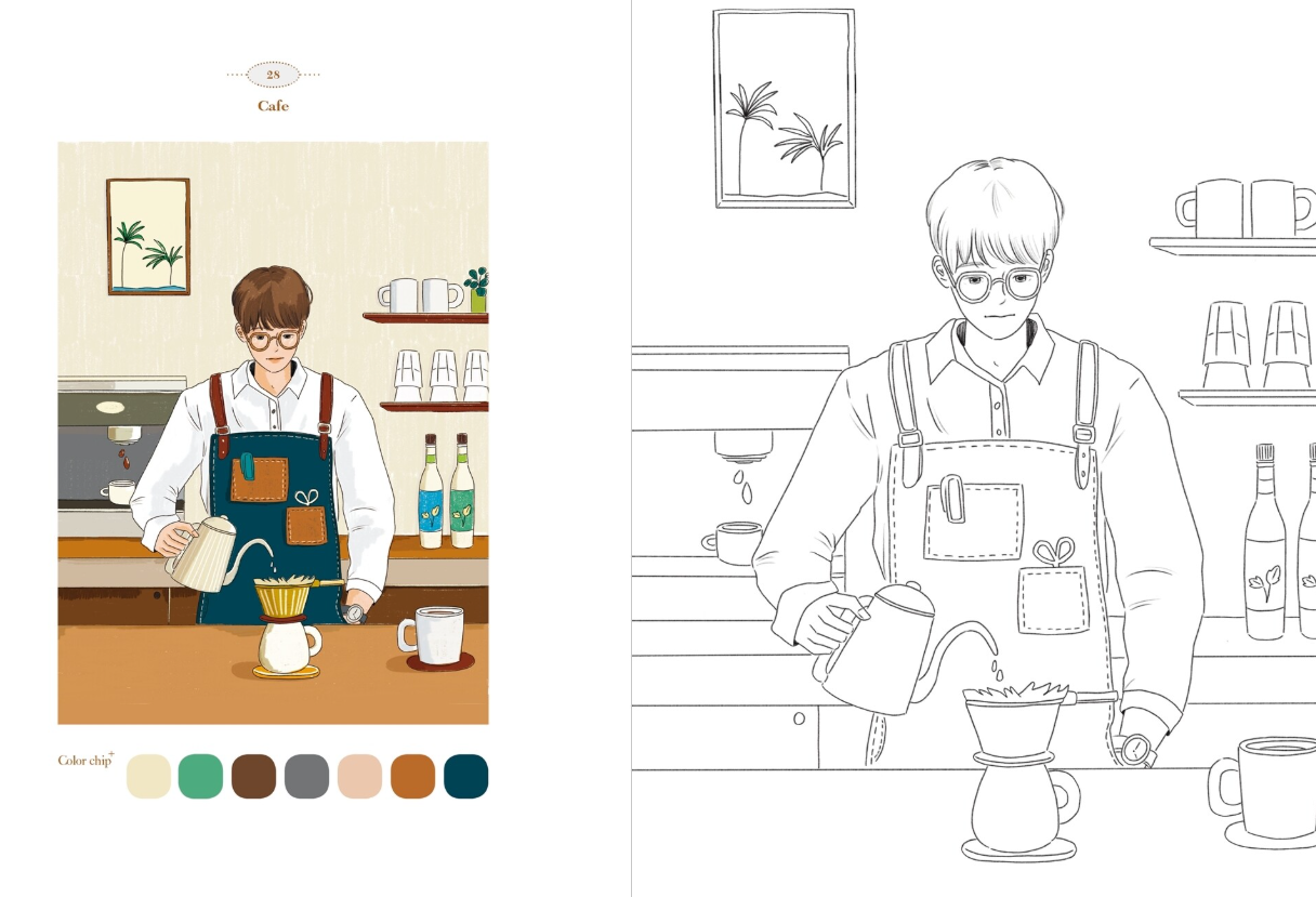 Si Hyun's picturesque day Coloring Book by Si Hyun