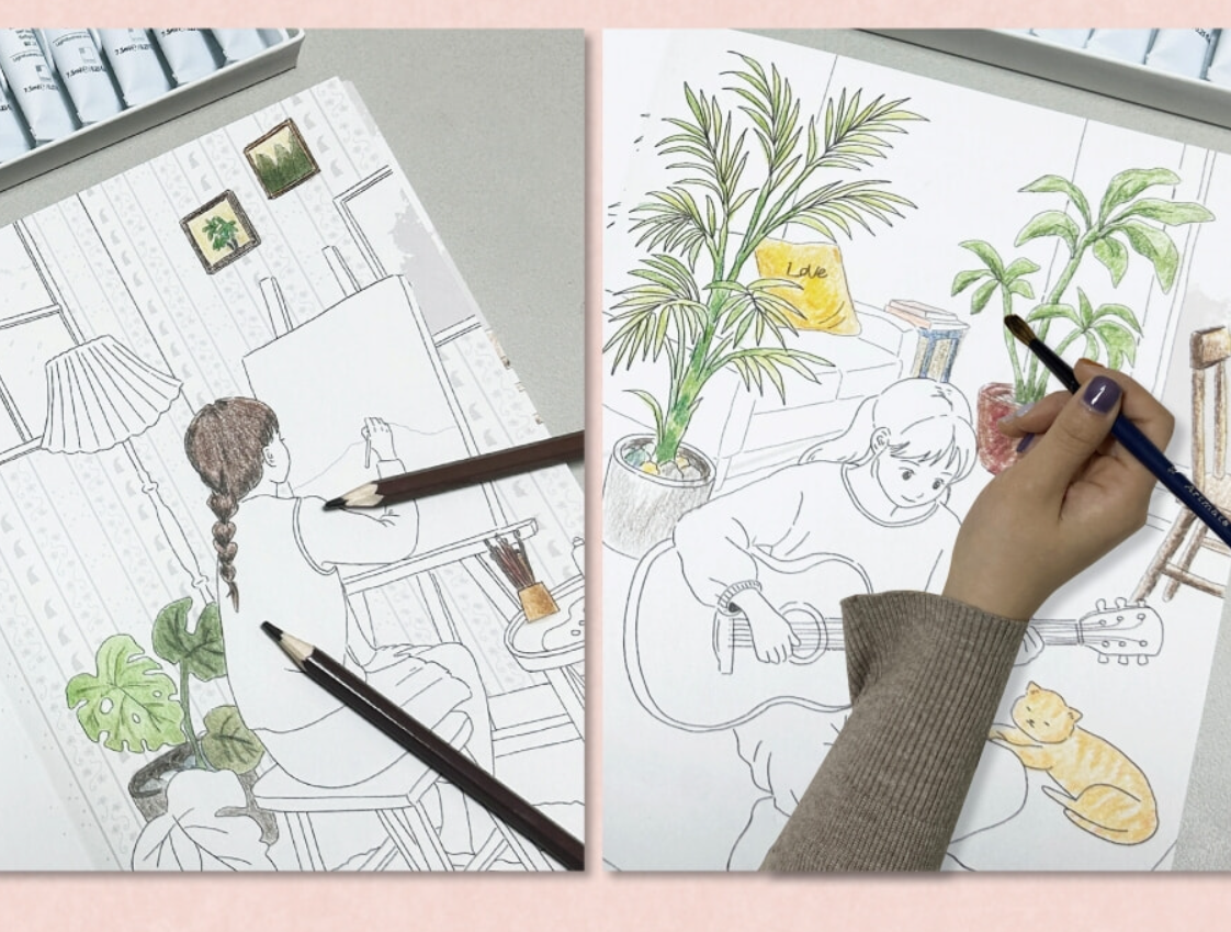 Si Hyun's Happy Day Coloring Book by Si Hyun