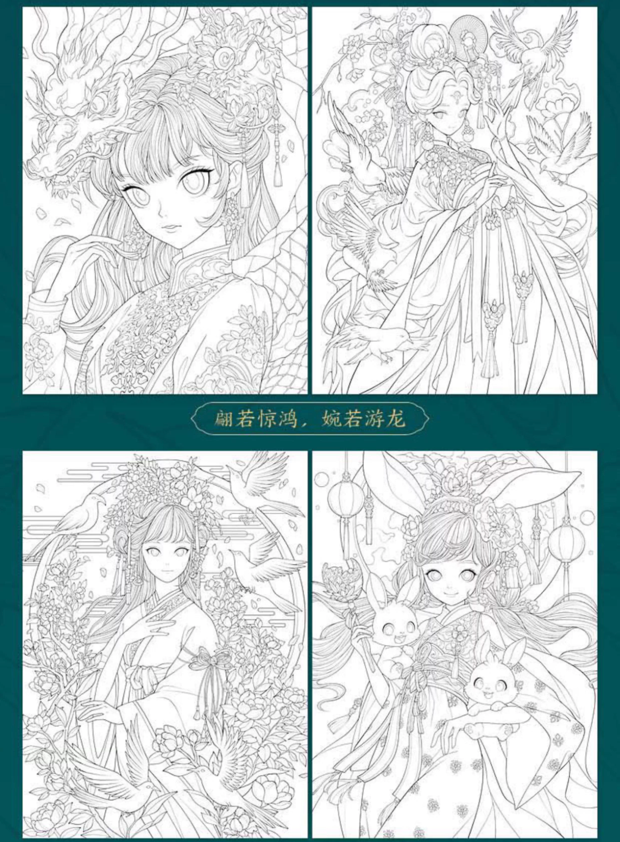 Author Mioyo Coloring Book : Southern Branches in Full Bloom, Ancient Coloring book