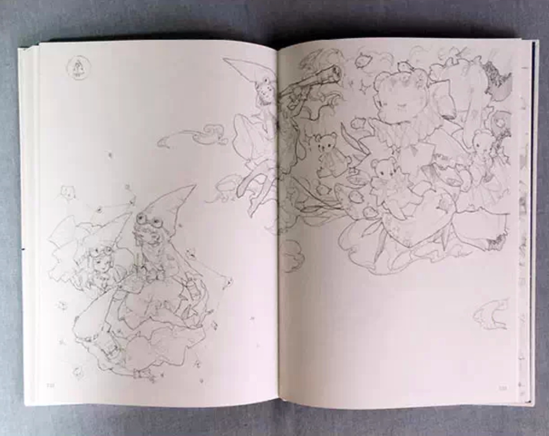 Weaving Star white picture collection Coloring Book : Ancient Beauty Coloring book