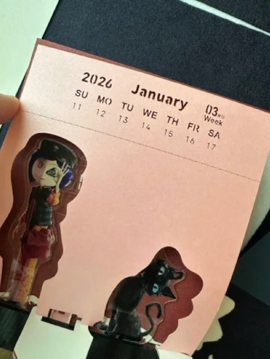 Coraline : 3D Paper Art Calendar