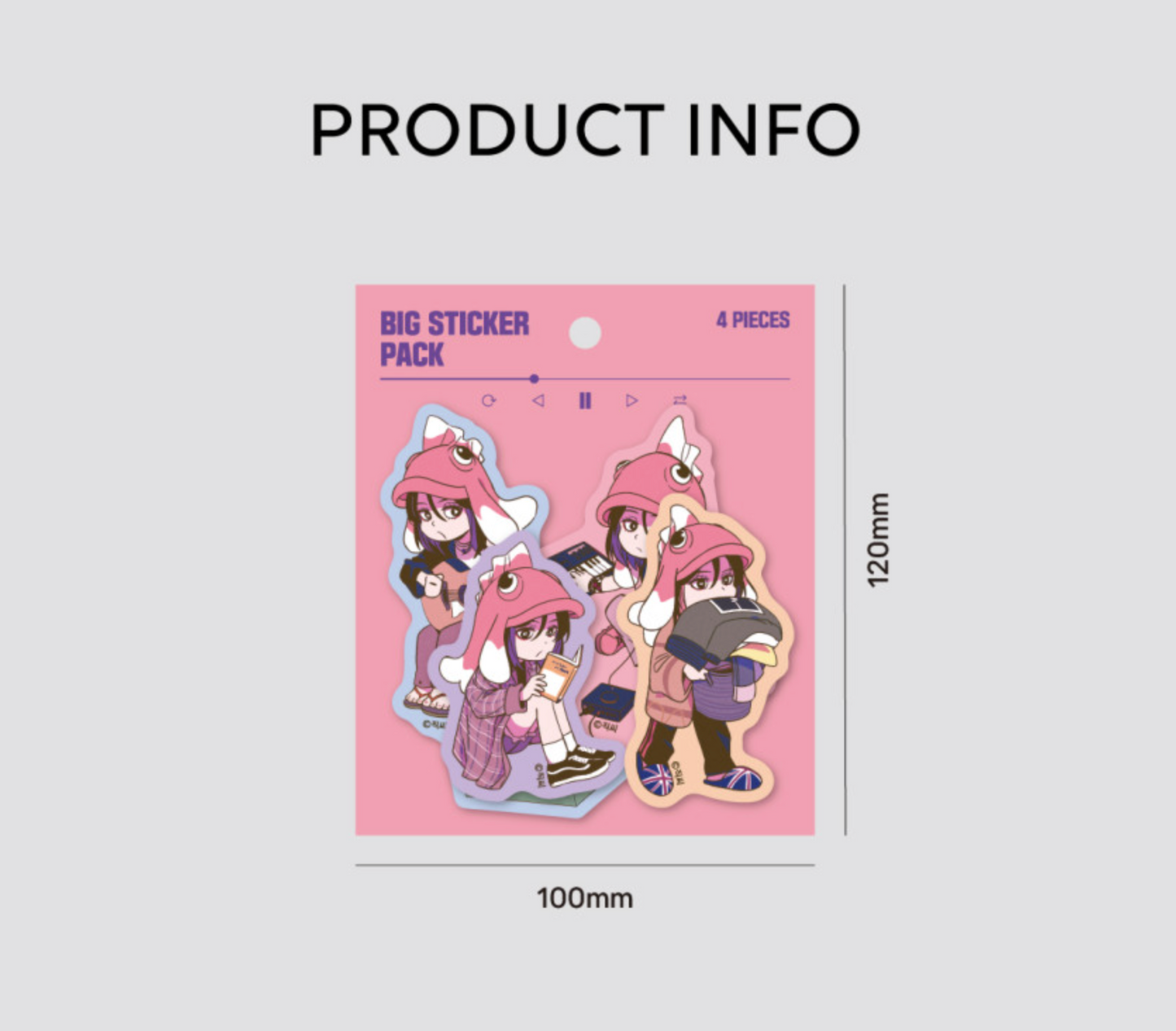 My Bias Gets on the Last Train : Big Sticker Set