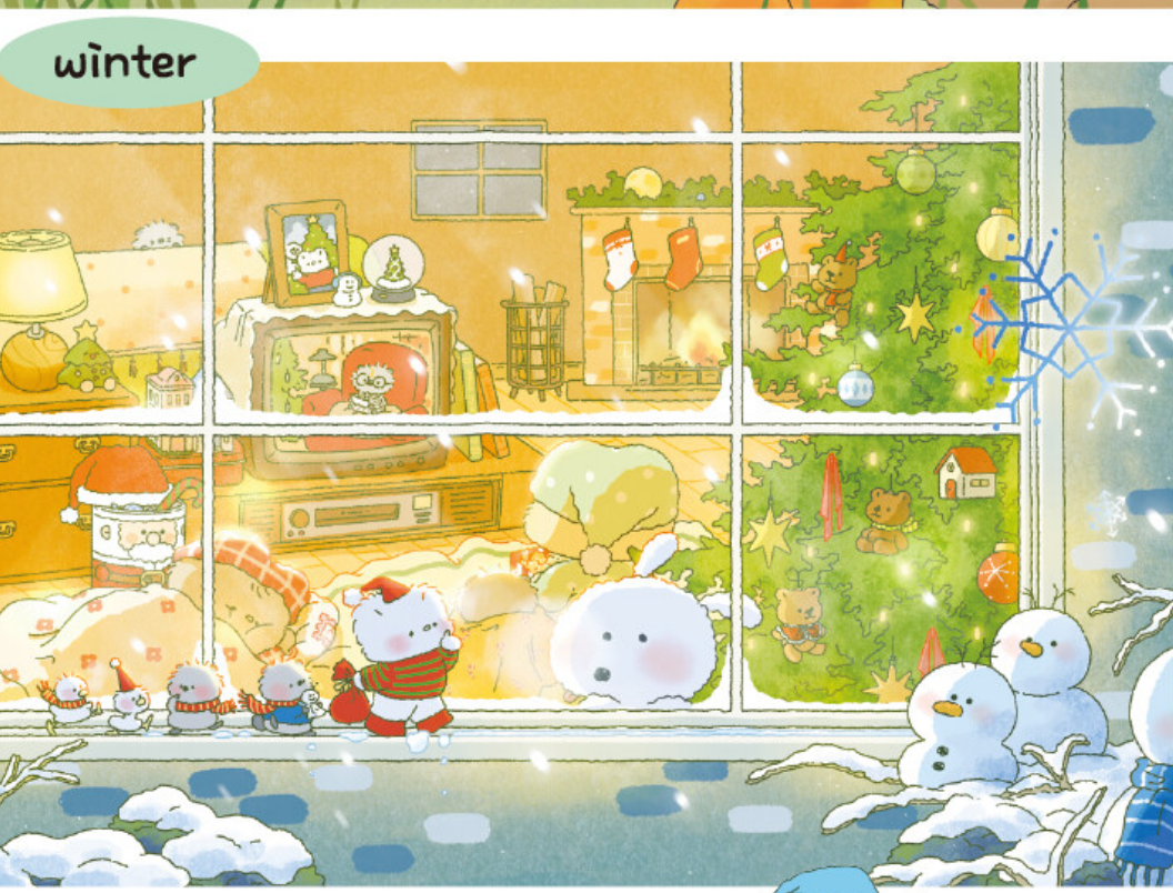 Strange Travel Agency : Four Seasons Forest Coloring Book by somdoo