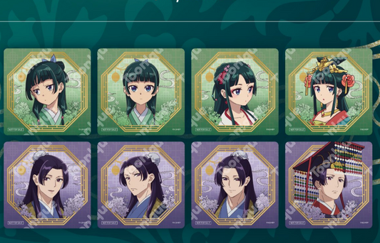 [Toonique Cafe] The Apothecary Diaries(Kusuriya no Hitorigoto) : 8 Coasters set