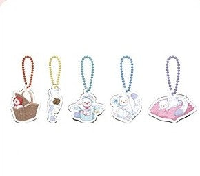 [POP-UP] Daon Webtoon The Black Leopard Family's Snow Leopard Baby : Mini Acrylic Keyring