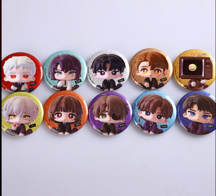 [POP UP] Got Dropped into a Ghost Story, Still Gotta Work : Random SD Glitter Can Badge