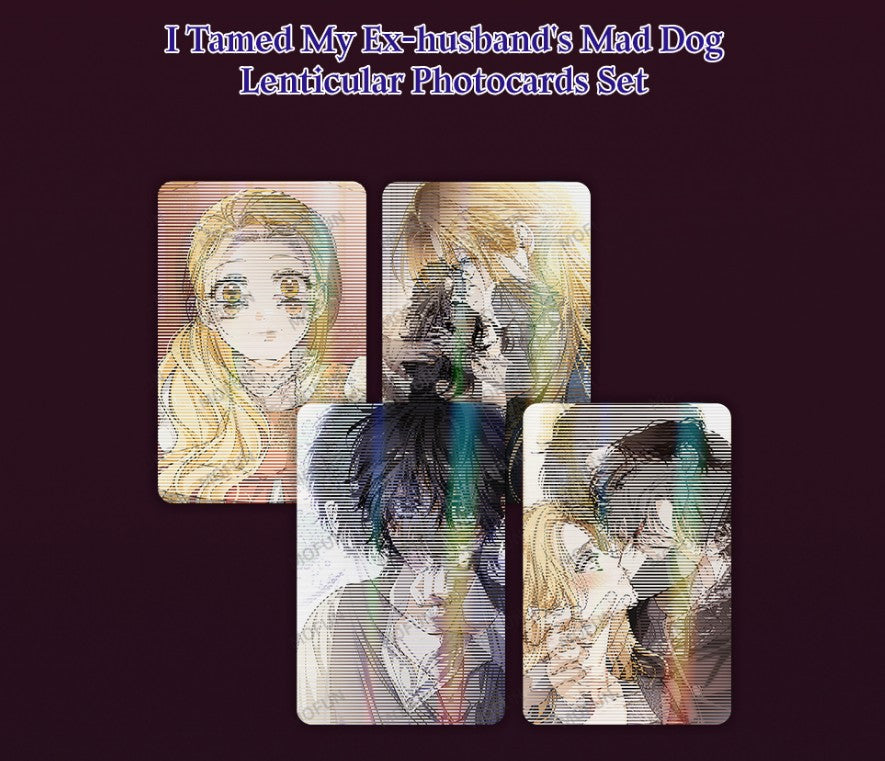 [pre-order][collaboration cafe] I Tamed My Ex-Husband's Mad Dog : Lenticular photo card set