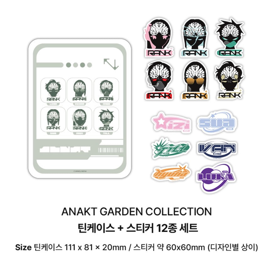 Alien Stage 2nd Anniversary POP-UP STORE : ALIEN STAGE ANAKT GARDEN COLLECTION Tin Case+Sticker Set