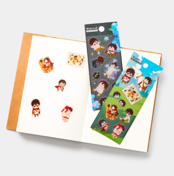 On the Way to Meet Mom : transparent stickers