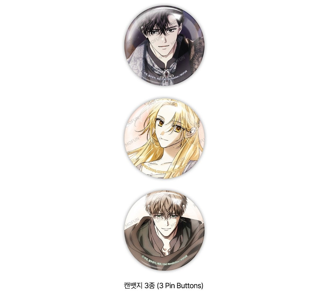 [out of stock][collaboration cafe] I Tamed My Ex-Husband's Mad Dog : Pin Buttons Set