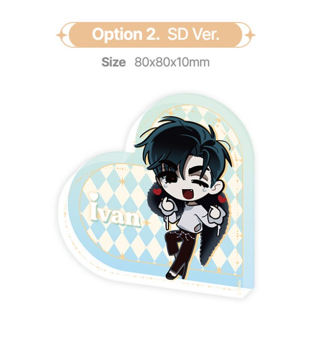ALIEN STAGE : IVAN act.IV Heart Acrylic Block