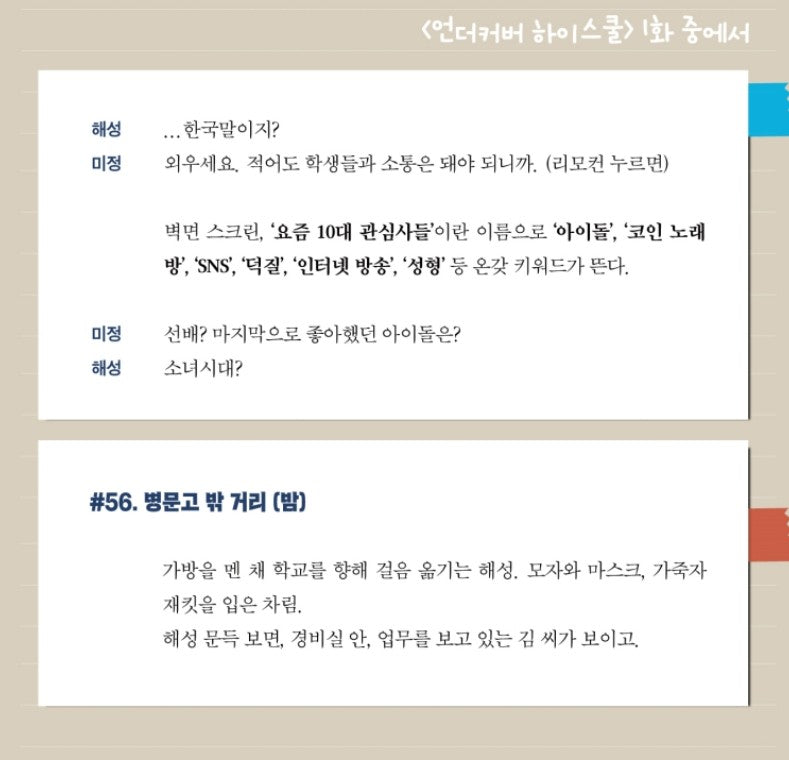 [Drama Script] Undercover High School : script book, 2books