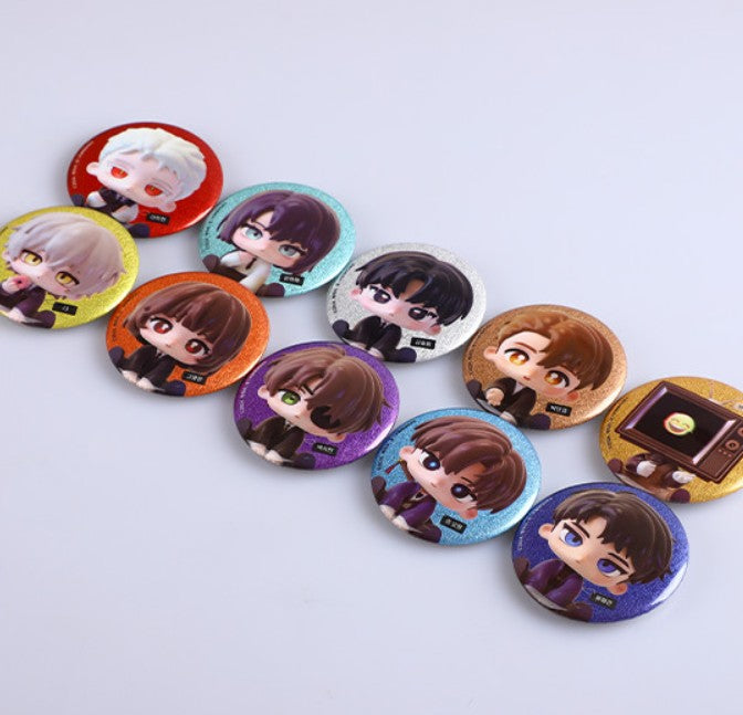 [POP UP] Got Dropped into a Ghost Story, Still Gotta Work : Random SD Glitter Can Badge