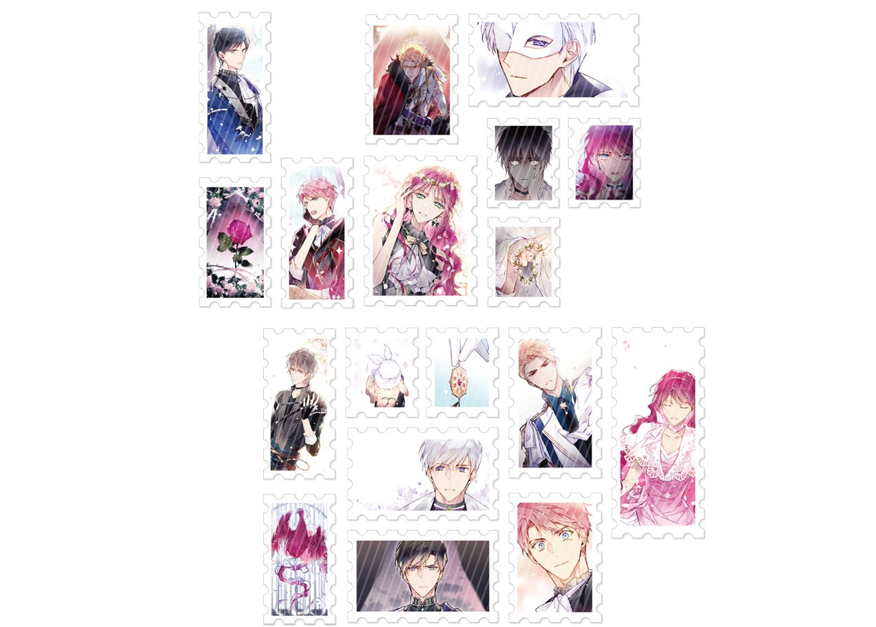 [collaboration cafe] Death Is The Only Ending For The Villain : 2 stamp stickers