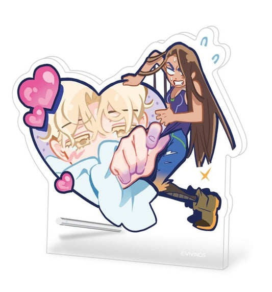 Alien Stage : DLC Fruity Heart Acrylic Panel Stand Hyuna & Luka