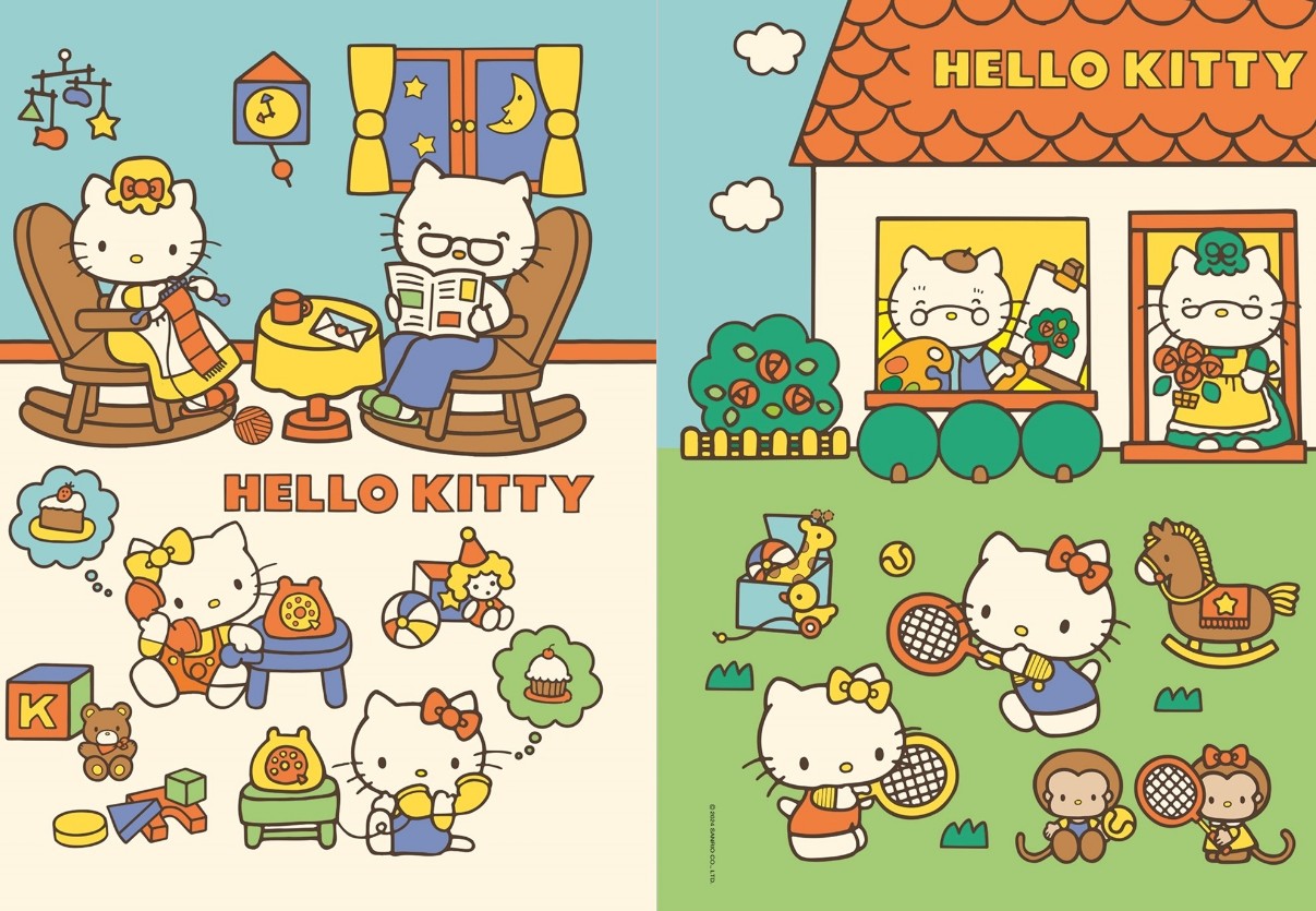Hello Kitty Sticker Coloring Book