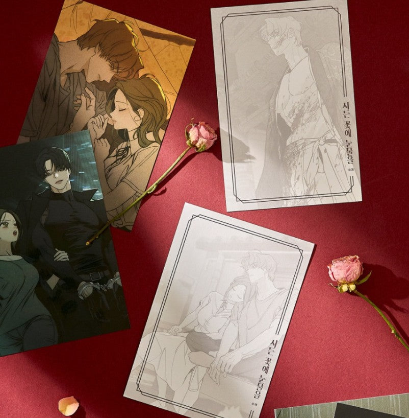 [pre-order] Tears on a Withered Flower : Illustration Postcard Book 19+