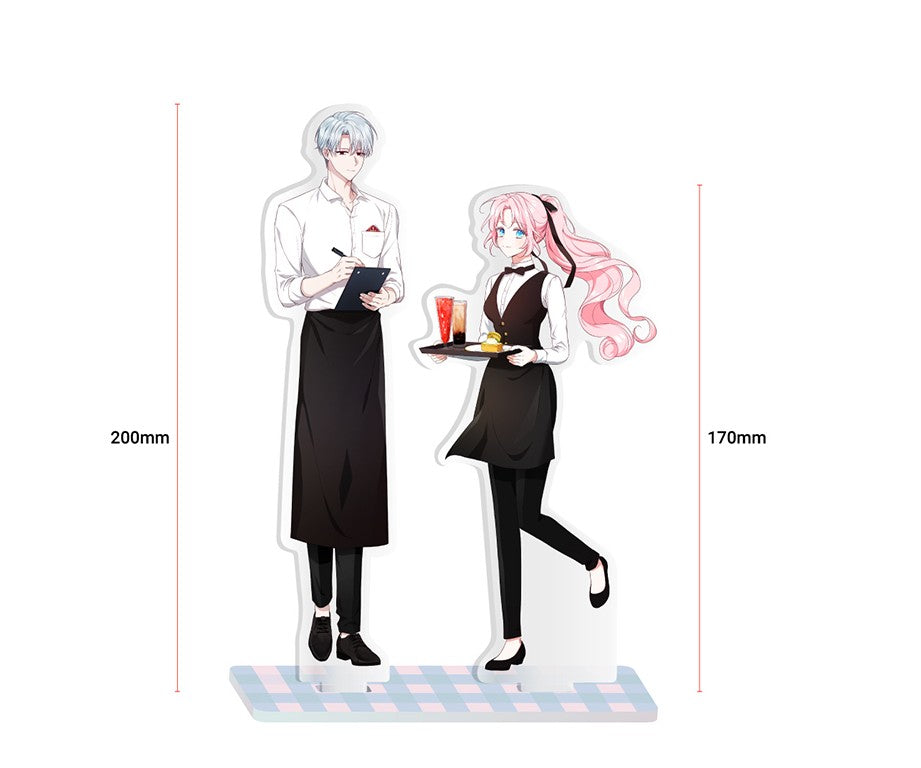 [only 2 left] Flirting with the Villain's Dad : Cafe ver. Acrylic Stand set
