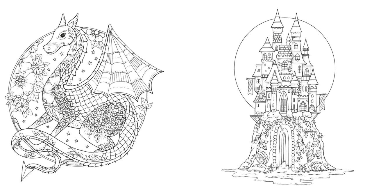 Magical Worlds Coloring Book by Johanna Basford