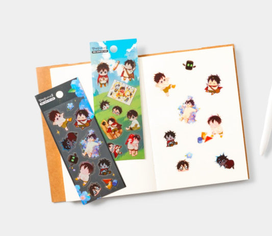On the Way to Meet Mom : transparent sticker set