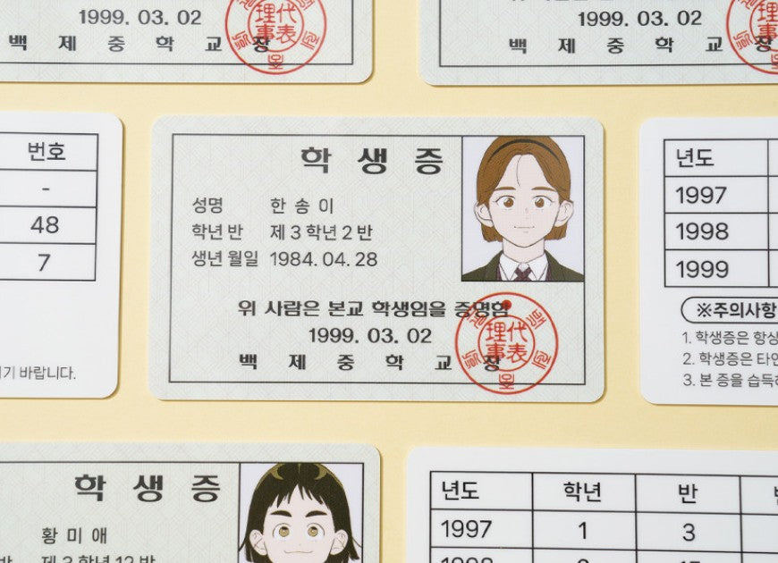 After School Lessons for Unripe Apples : Student ID Card Set