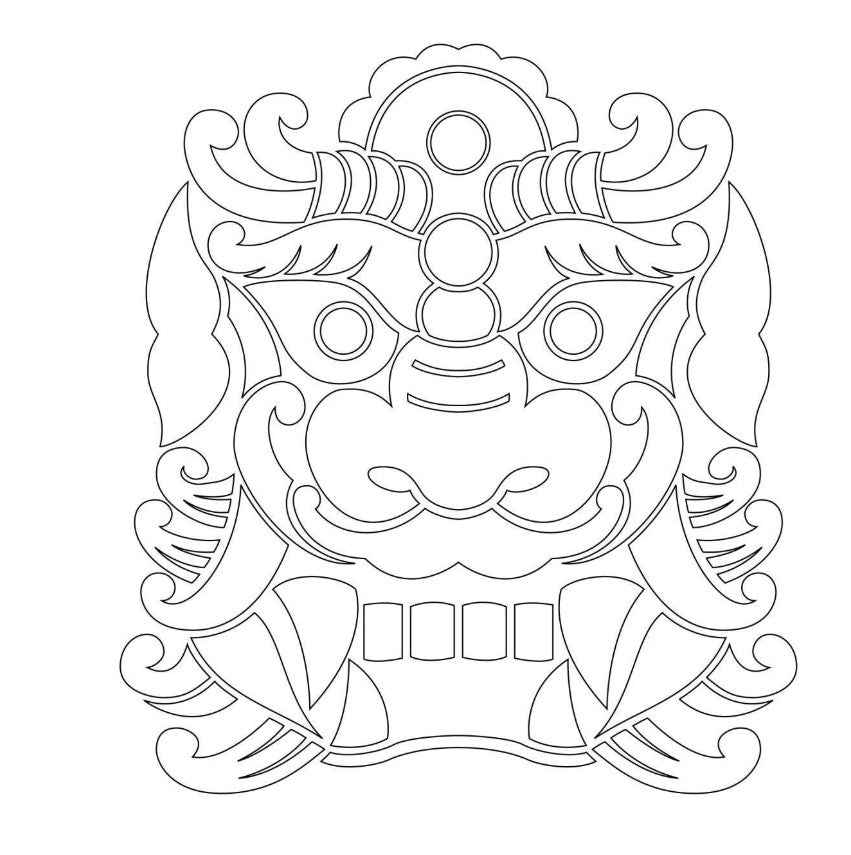 Dokkaebi Coloring Book, Korean Goblin Coloring