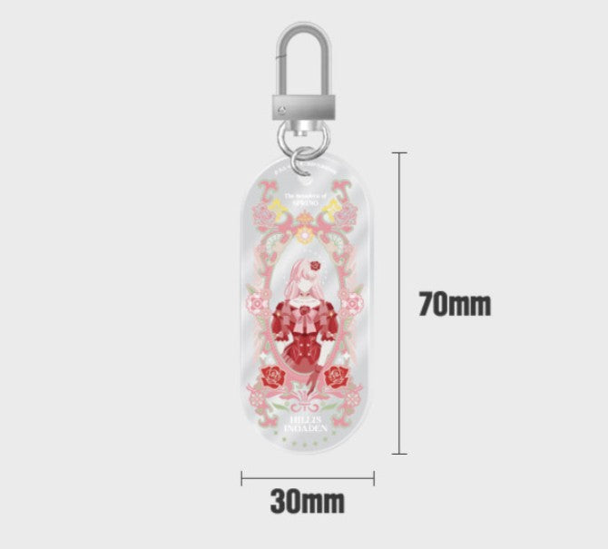 Solitary Lady : Acrylic Keyring