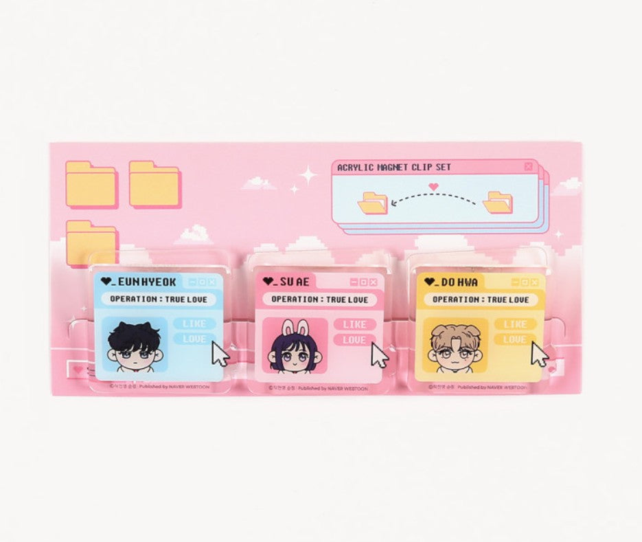 Operation: True Love : Acrylic Magnet Clip Set