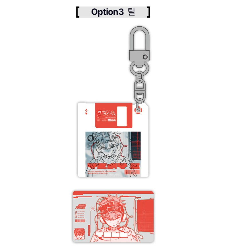 [closed][pre-order] Alien Stage 2nd Anniversary POP-UP STORE : ALIEN STAGE Floppy Disk Acrylic Keyholder+Recognition Card Set