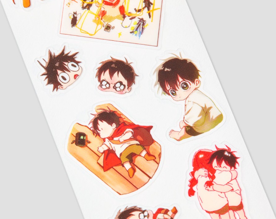 On the Way to Meet Mom : transparent stickers