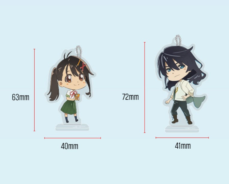 Suzume by Makoto Shinkai : Stand Up Acrylic Keyring