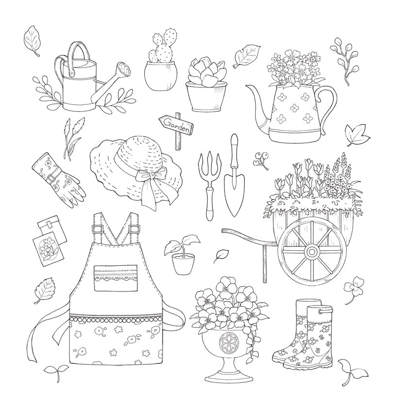 A Forest Diary with Little Twins by Hanasaki Taru : Japanese Coloring Book