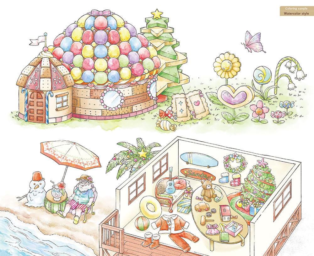 [Pre-order] Wonderful Houses in an Imaginary World Coloring Book(Japanese) by mono