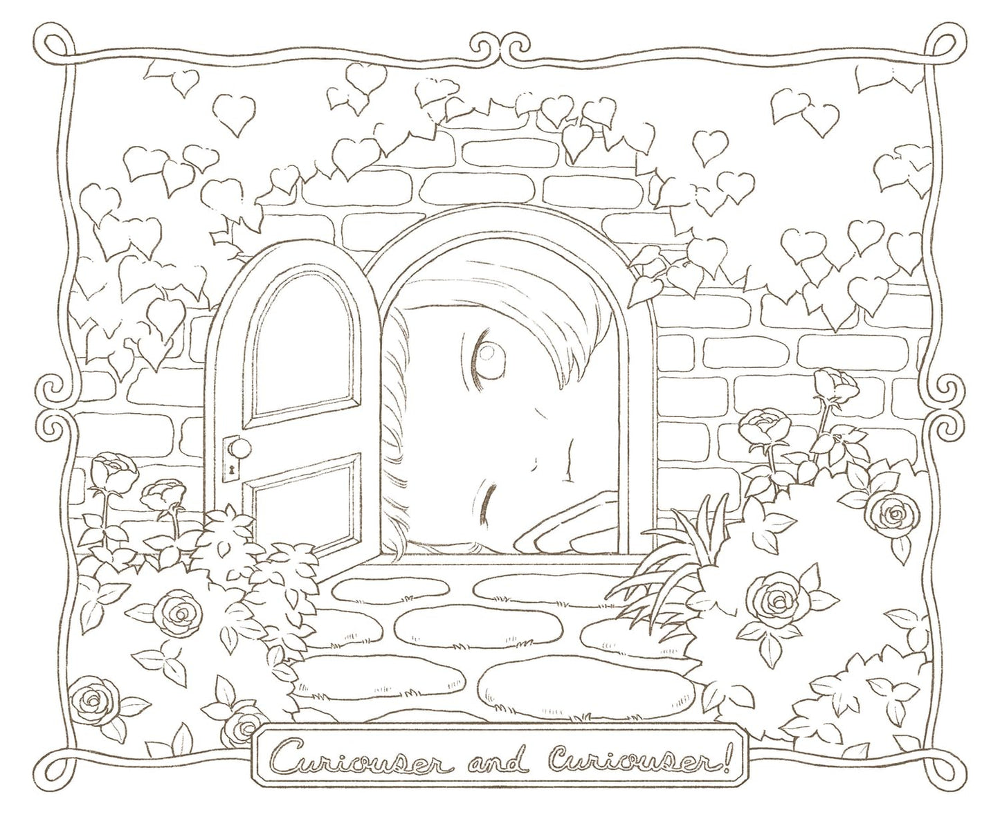 Alice and Dinah's Adventures in Wonderland by mirin (TOKIMEKU Coloring Book Series, Japanese)