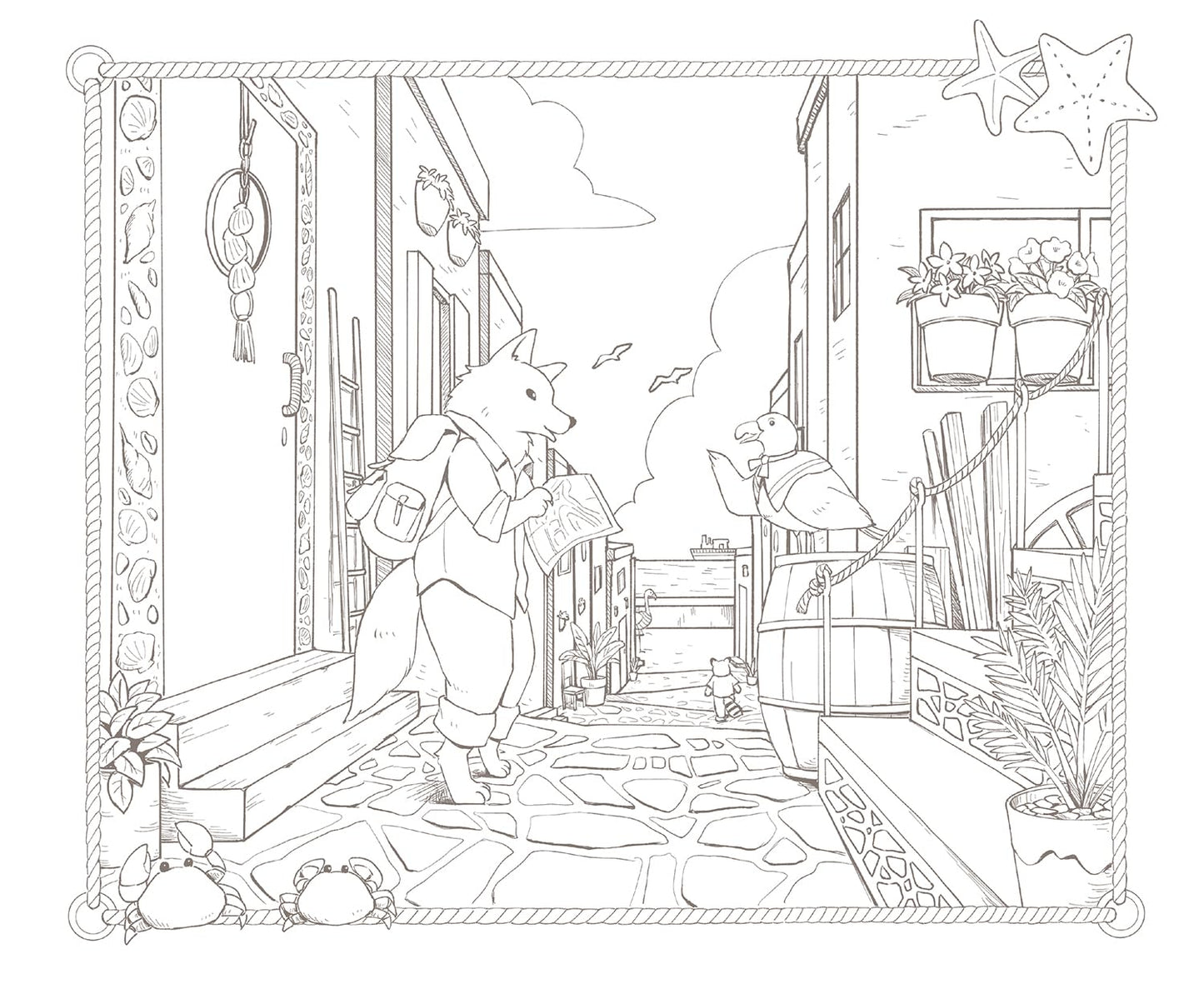 [Pre-order] Traveling Animal Band Coloring Book(Japanese) by Nanohana