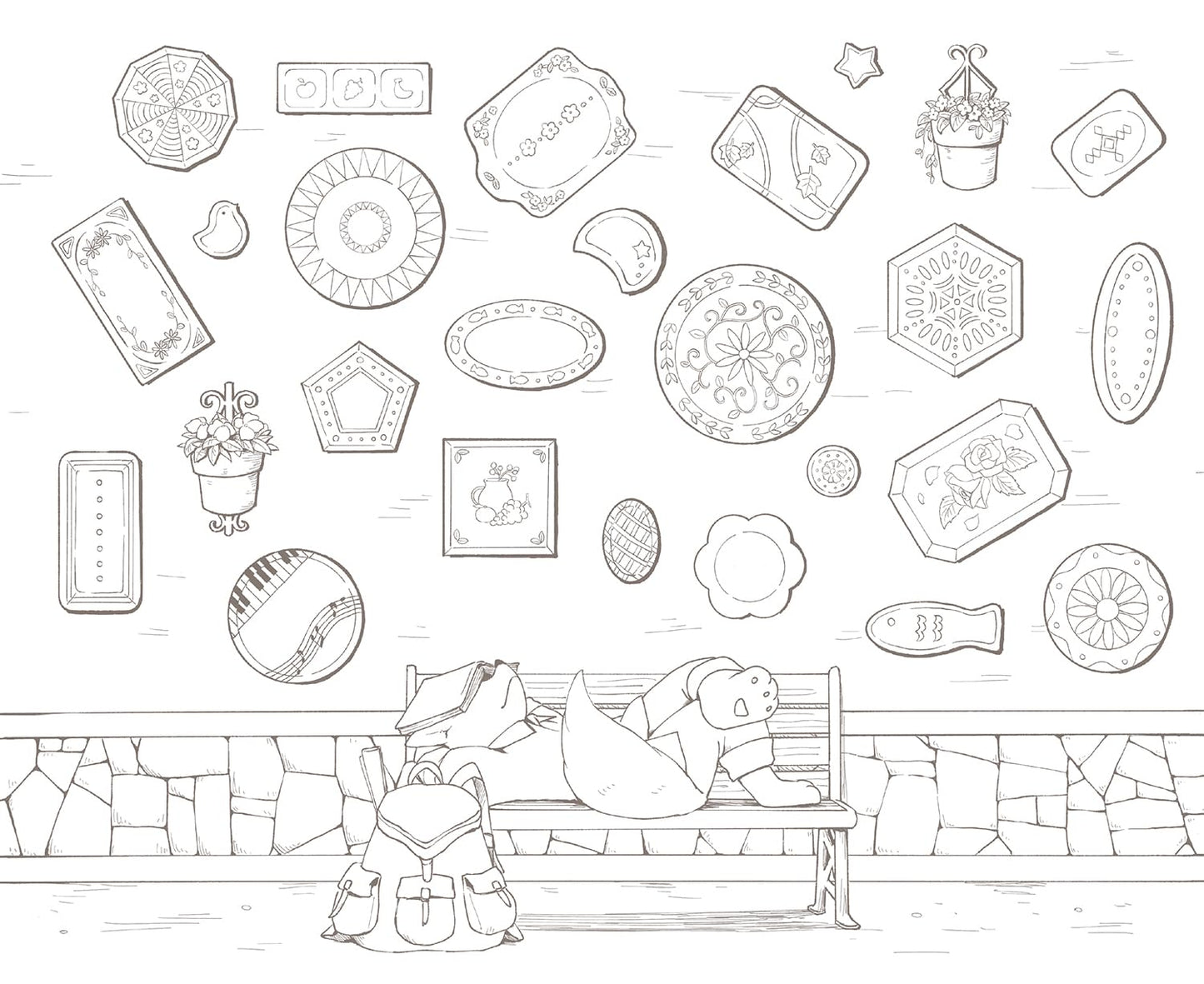 [Pre-order] Traveling Animal Band Coloring Book(Japanese) by Nanohana