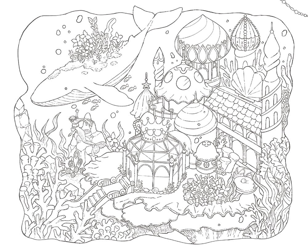 [Pre-order] Wonderful Houses in an Imaginary World Coloring Book(Japanese) by mono