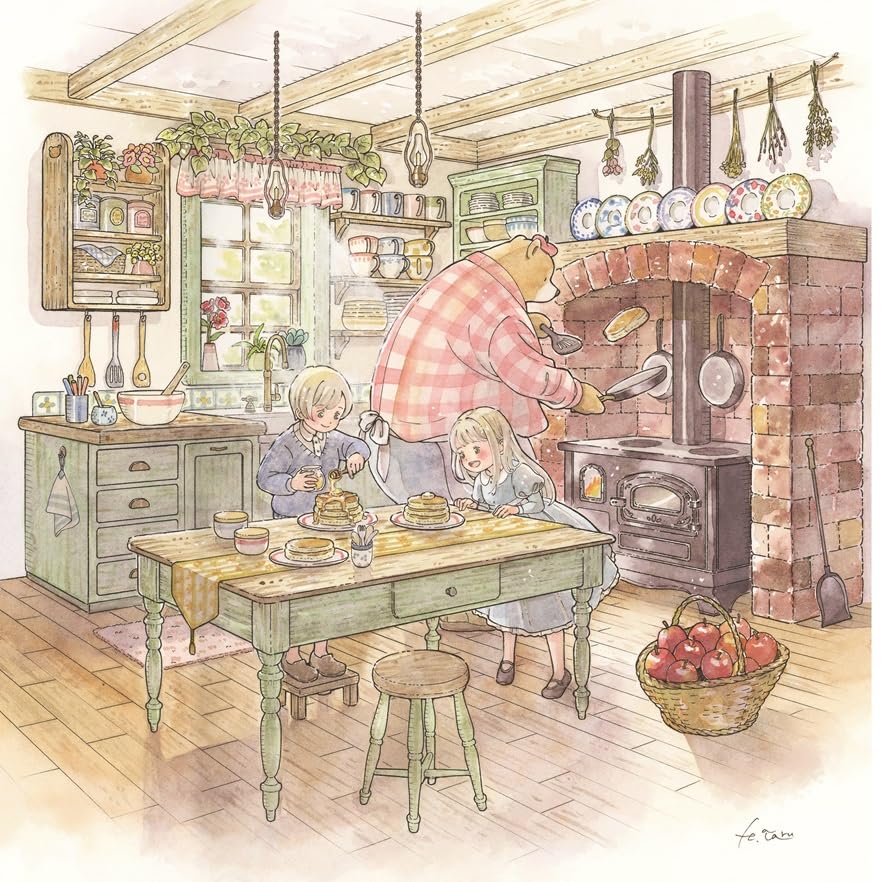 A Forest Diary with Little Twins by Hanasaki Taru : Japanese Coloring Book