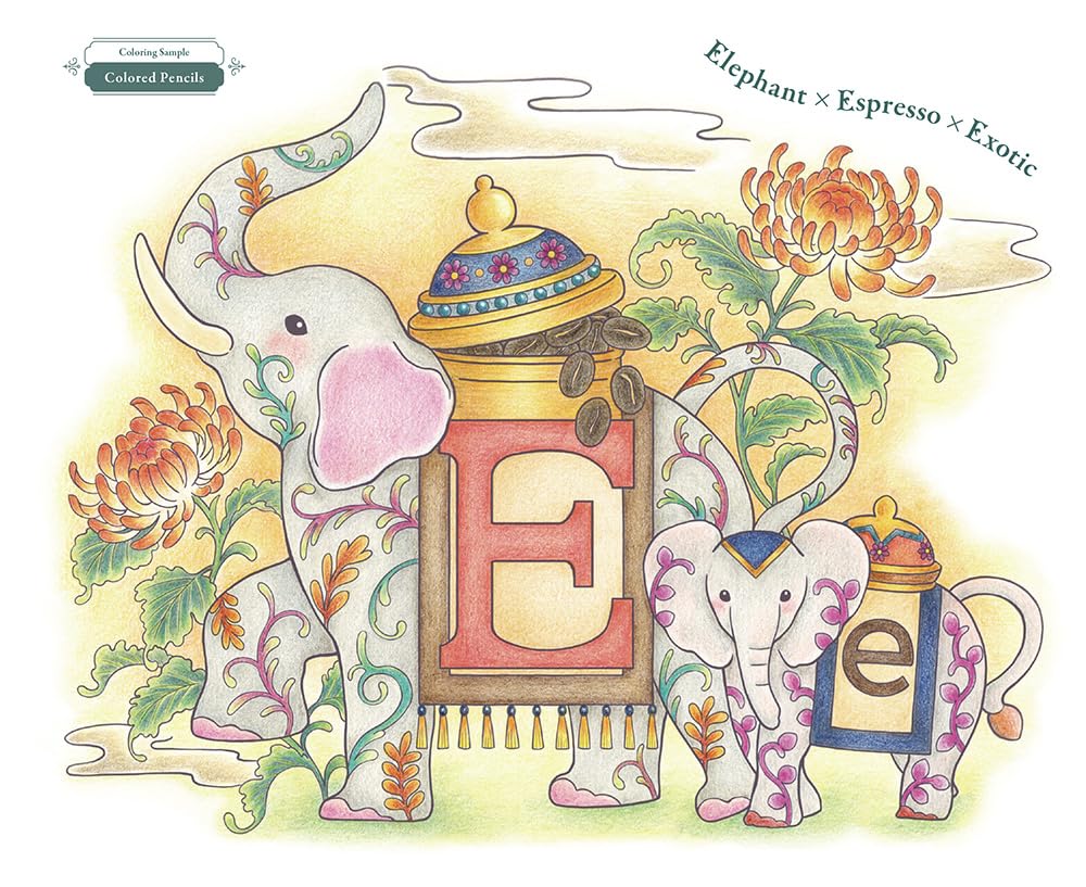 [Pre-order] Animals and World of A to Z by chizuka : Japanese Coloring Book