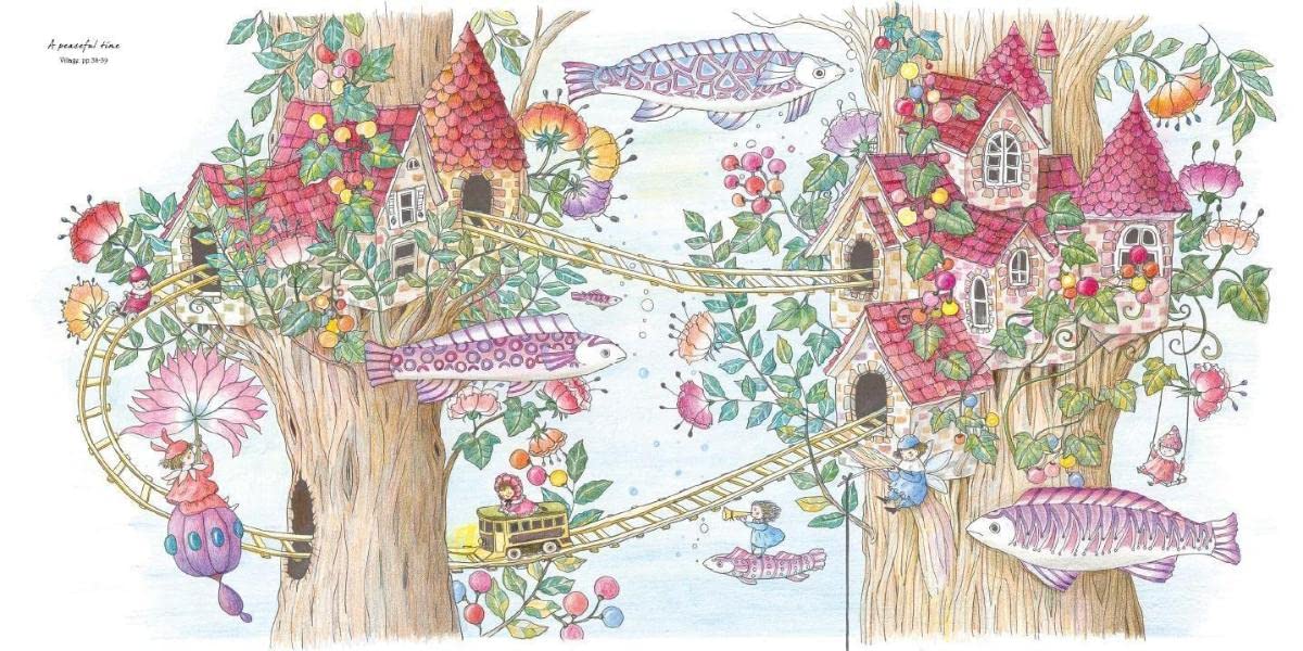 Journey to Wonderland Coloring Book(Japanese) by Kitami Hago - April 2023