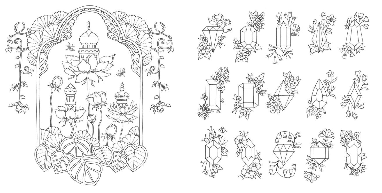 Magical Worlds Coloring Book by Johanna Basford