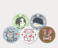 [POP-UP] Tears on a Withered Flower: Taeha's room : Random embroidery Can Badge