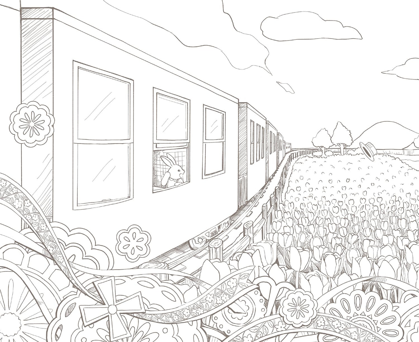 [Pre-order] Traveling Animal Band Coloring Book(Japanese) by Nanohana